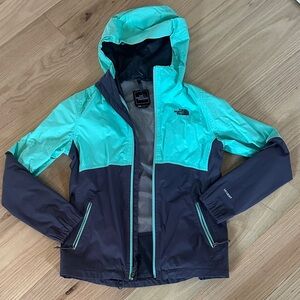 The North Face women’s HyVent Jacket size small - Teal and Dark Gray